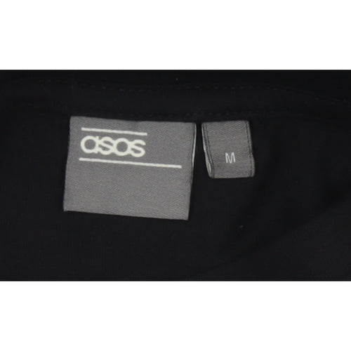 ASOS Men’s Black M Dark Future Graphic Print Long Sleeve Crew Neck Top