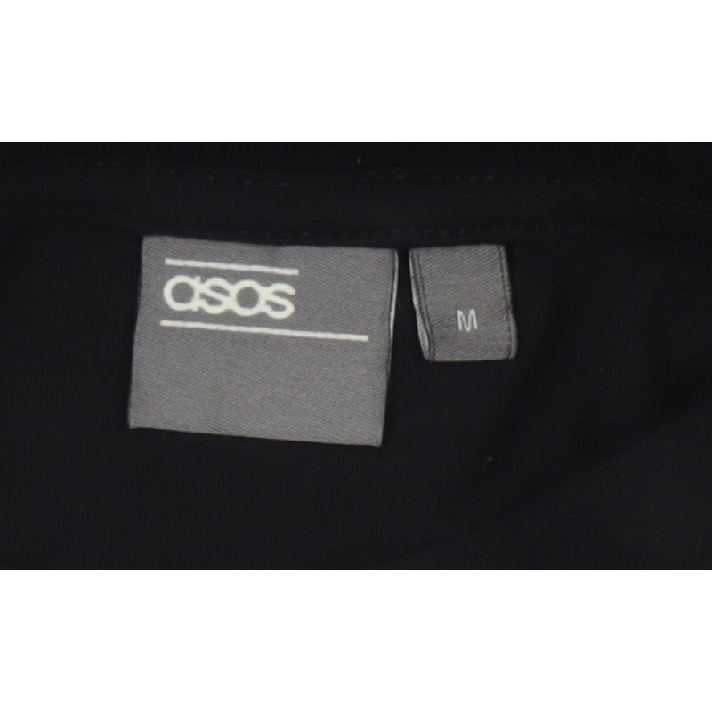 ASOS Men’s Black M Dark Future Graphic Print Long Sleeve Crew Neck Top