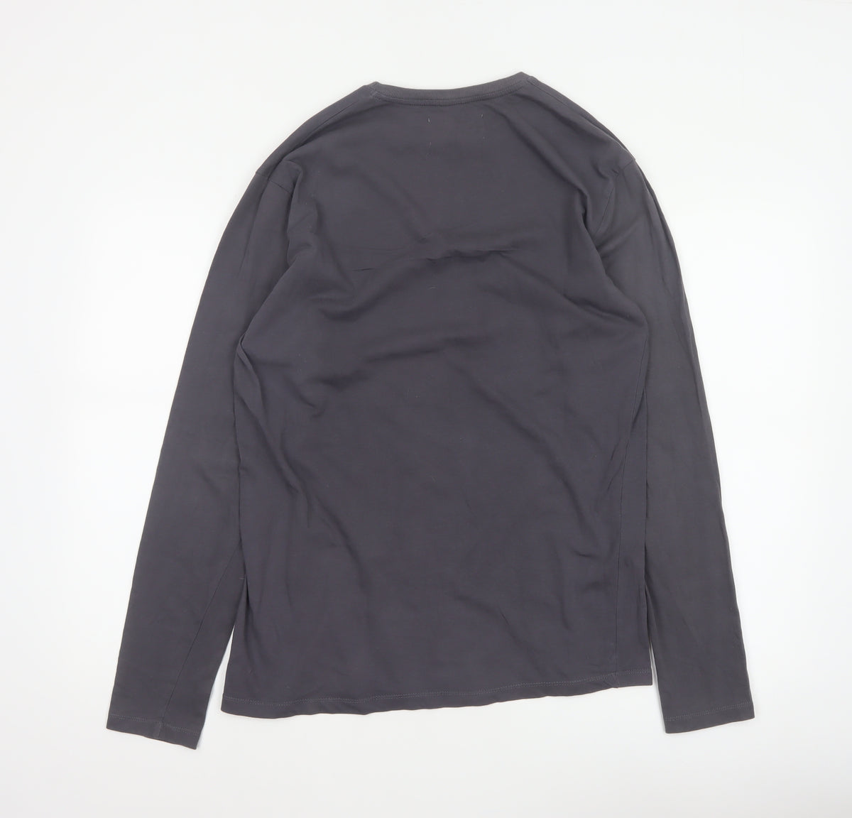 Florence Black Men’s Grey M Long Sleeve Logo Stretch T-Shirt