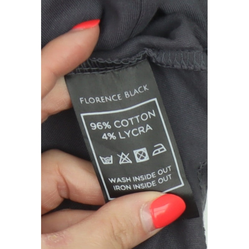 Florence Black Men’s Grey M Long Sleeve Logo Stretch T-Shirt