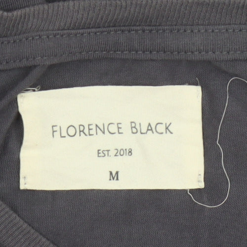 Florence Black Men’s Grey M Long Sleeve Logo Stretch T-Shirt