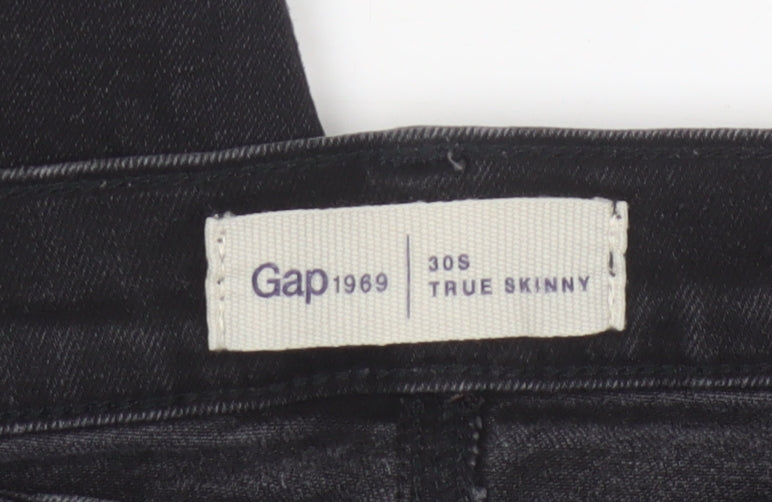 Gap 1969 Women’s Black 30 Short True Skinny Stretch Jeans