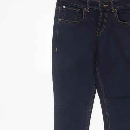 Spykar Men’s Blue W30 L27 Slim Tapered Mid Rise Stretch Jeans