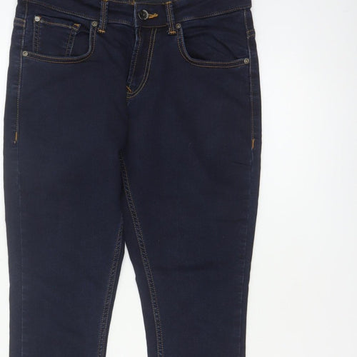 Spykar Men’s Blue W30 L27 Slim Tapered Mid Rise Stretch Jeans