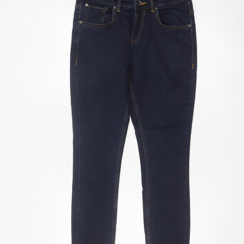Spykar Men’s Blue W30 L27 Slim Tapered Mid Rise Stretch Jeans