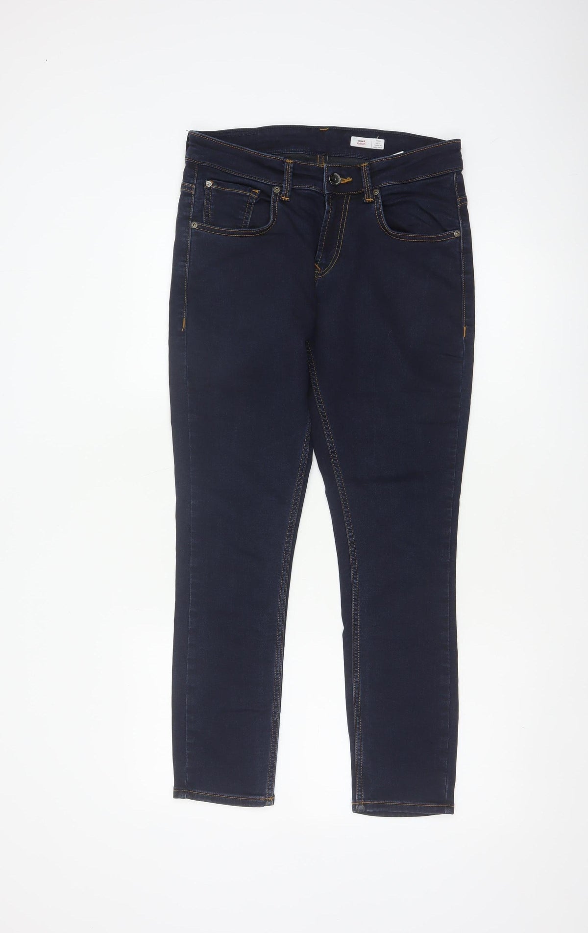 Spykar Men’s Blue W30 L27 Slim Tapered Mid Rise Stretch Jeans