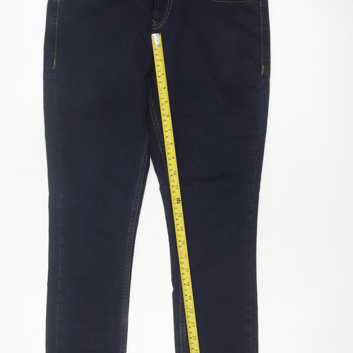 Spykar Men’s Blue W30 L27 Slim Tapered Mid Rise Stretch Jeans