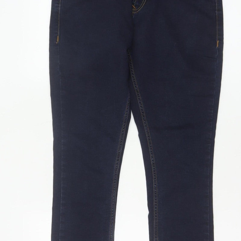 Spykar Men’s Blue W30 L27 Slim Tapered Mid Rise Stretch Jeans