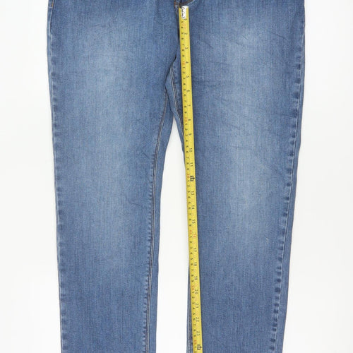 M&S Men’s Blue Light Wash Straight Stretch Jeans W32 L31