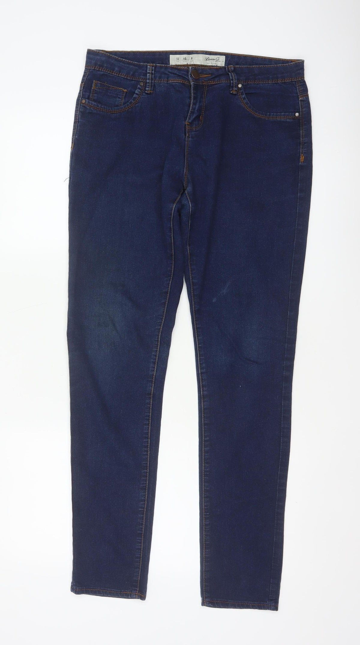Denim Co. Women’s Blue Skinny Stretch Jeans UK 12 Dark Wash