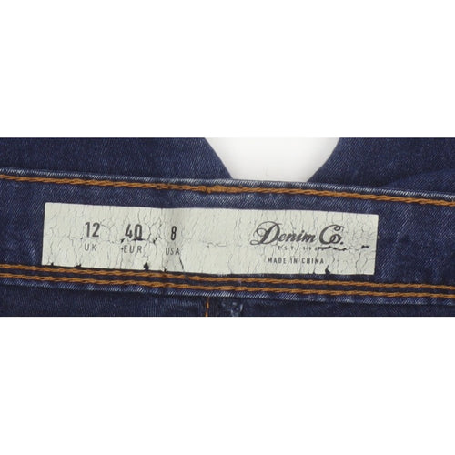 Denim Co. Women’s Blue Skinny Stretch Jeans UK 12 Dark Wash