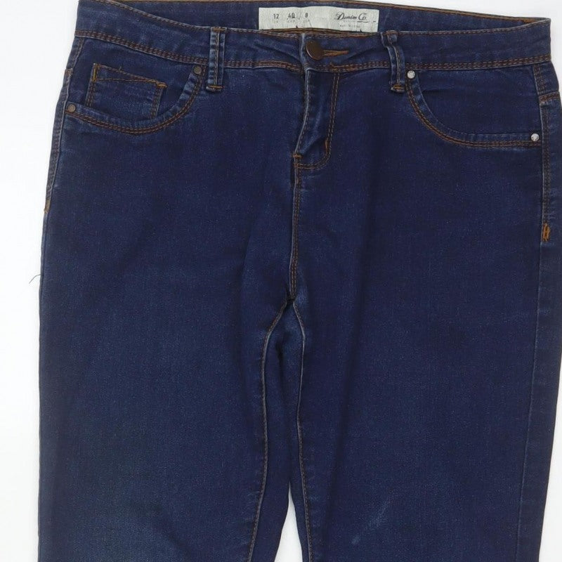 Denim Co. Women’s Blue Skinny Stretch Jeans UK 12 Dark Wash