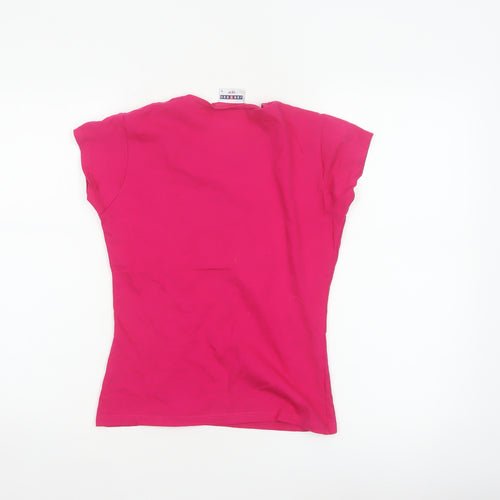 Jerzees Women’s Pink S Vespa Motorscooter Slim Jersey T-Shirt