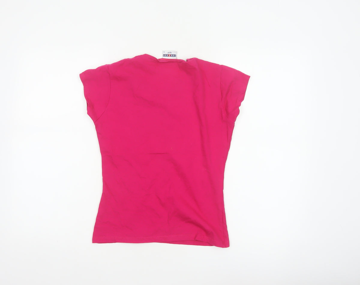 Jerzees Women’s Pink S Vespa Motorscooter Slim Jersey T-Shirt