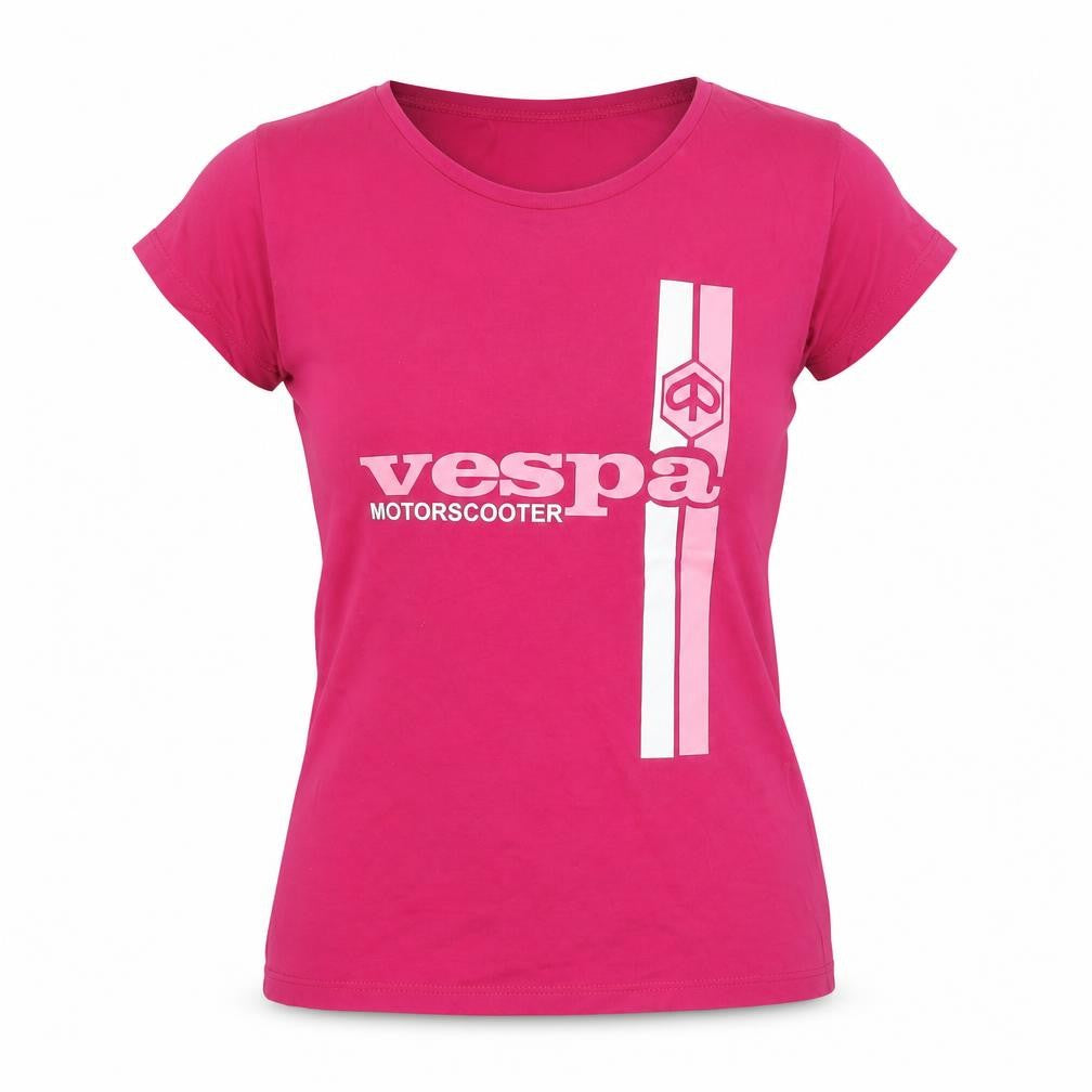 Jerzees Women’s Pink S Vespa Motorscooter Slim Jersey T-Shirt