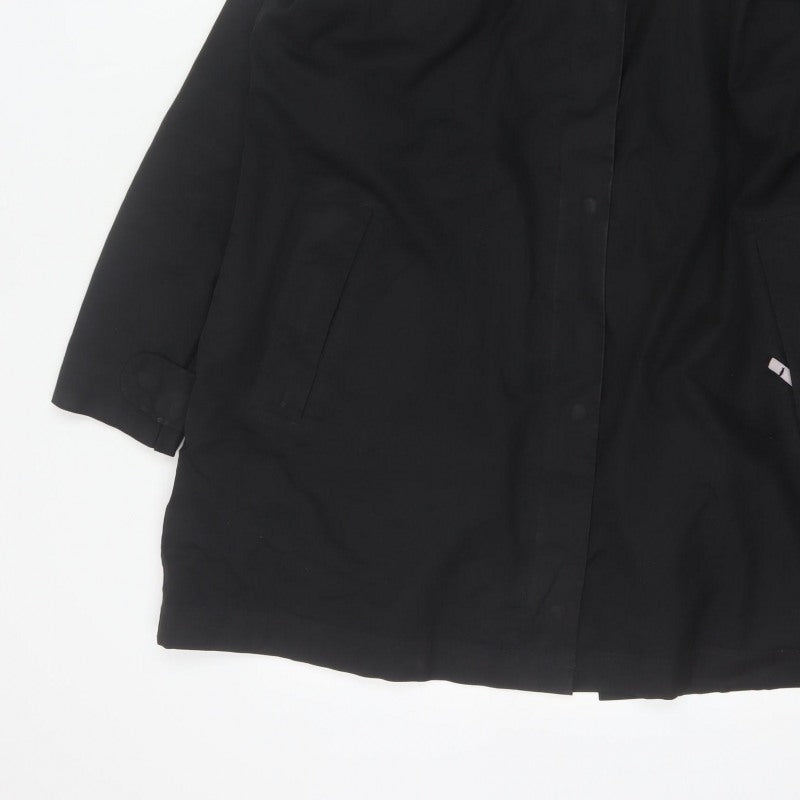 Regatta Women’s Black UK 18 Long Waterproof Hooded Rain Coat