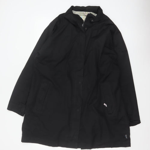 Regatta Women’s Black UK 18 Long Waterproof Hooded Rain Coat