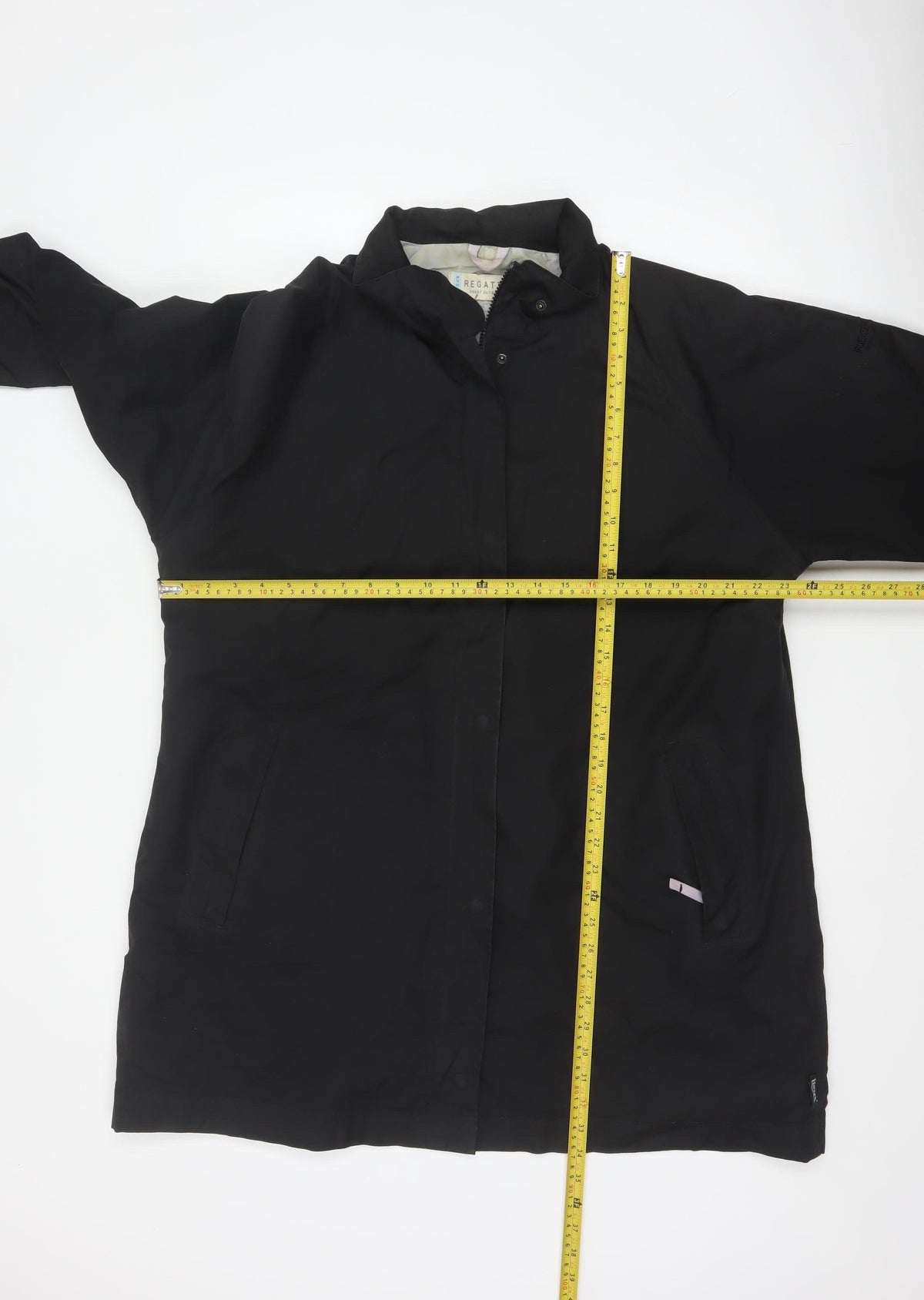 Regatta Women’s Black UK 18 Long Waterproof Hooded Rain Coat