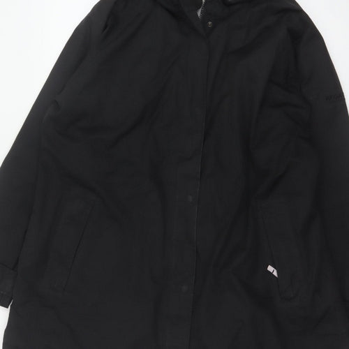 Regatta Women’s Black UK 18 Long Waterproof Hooded Rain Coat