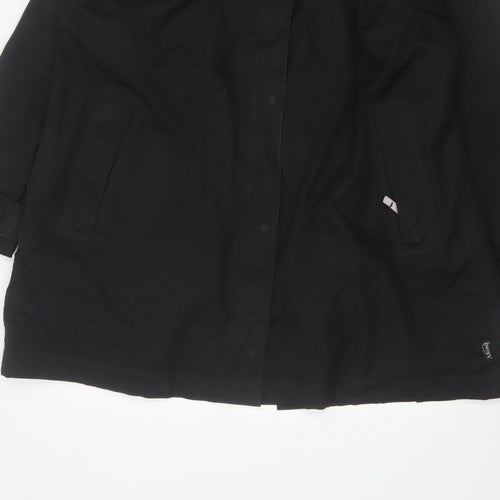 Regatta Women’s Black UK 18 Long Waterproof Hooded Rain Coat