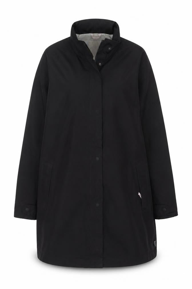 Regatta Women’s Black UK 18 Long Waterproof Hooded Rain Coat