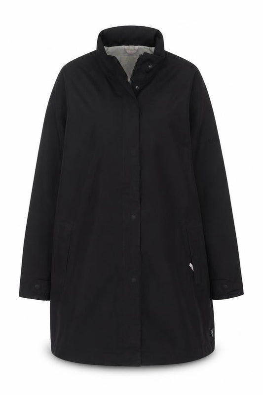 Regatta Women’s Black UK 18 Long Waterproof Hooded Rain Coat
