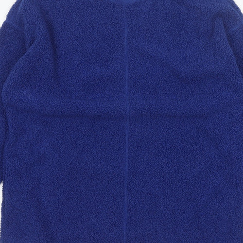 Next Women Blue XL Teddy Fleece Pullover Sweatshirt Crew Neck