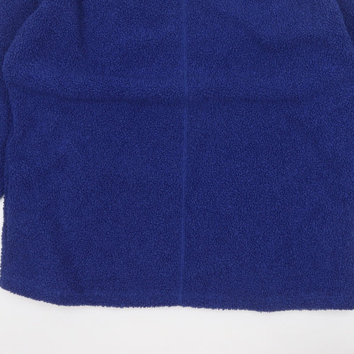 Next Women Blue XL Teddy Fleece Pullover Sweatshirt Crew Neck