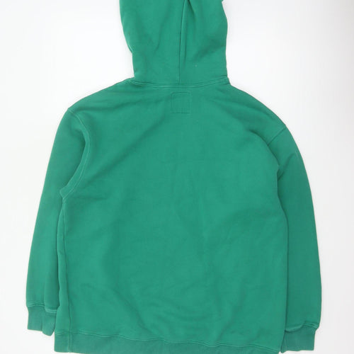 Social Tourist Teens Green S Pullover Hoodie Embroidered Logo
