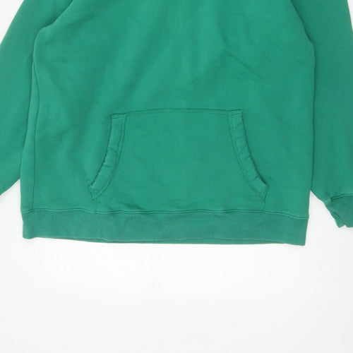 Social Tourist Teens Green S Pullover Hoodie Embroidered Logo
