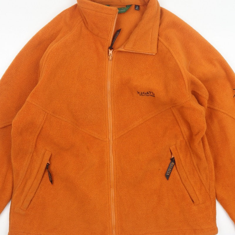 Regatta Men's Orange M Basic Fleece Full Zip Outdoor Jacket