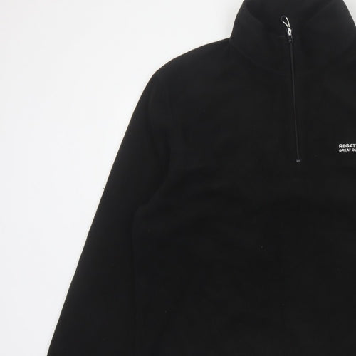 Regatta Men's Black XL 1/4 Zip Fleece Sweatshirt Outdoor
