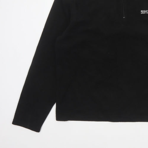 Regatta Men's Black XL 1/4 Zip Fleece Sweatshirt Outdoor