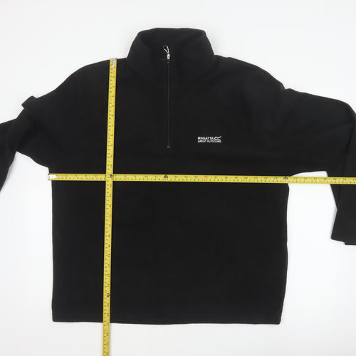 Regatta Men's Black XL 1/4 Zip Fleece Sweatshirt Outdoor