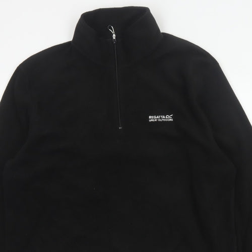 Regatta Men's Black XL 1/4 Zip Fleece Sweatshirt Outdoor