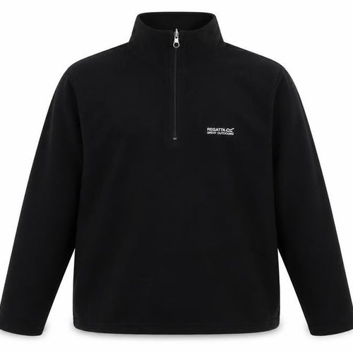 Regatta Men's Black XL 1/4 Zip Fleece Sweatshirt Outdoor