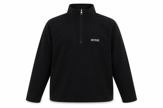 Regatta Men's Black XL 1/4 Zip Fleece Sweatshirt Outdoor