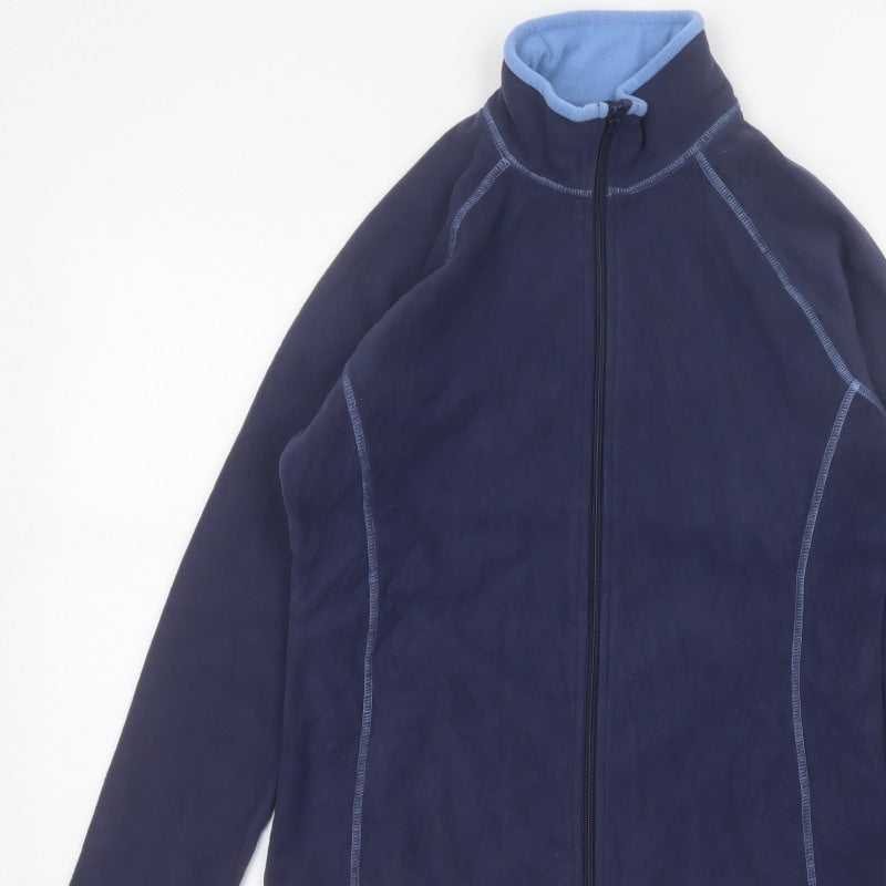 Mountain Warehouse Women’s Blue UK 8 Full Zip Fleece Jacket