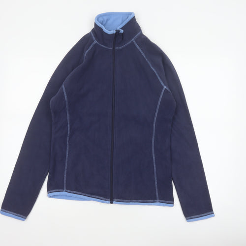 Mountain Warehouse Women’s Blue UK 8 Full Zip Fleece Jacket