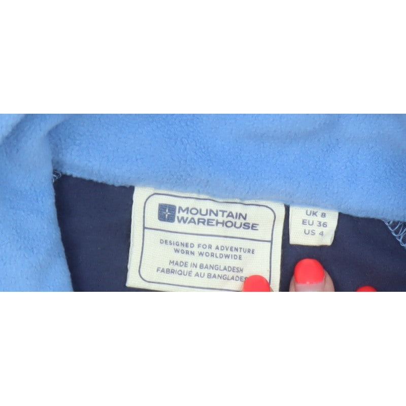 Mountain Warehouse Women’s Blue UK 8 Full Zip Fleece Jacket