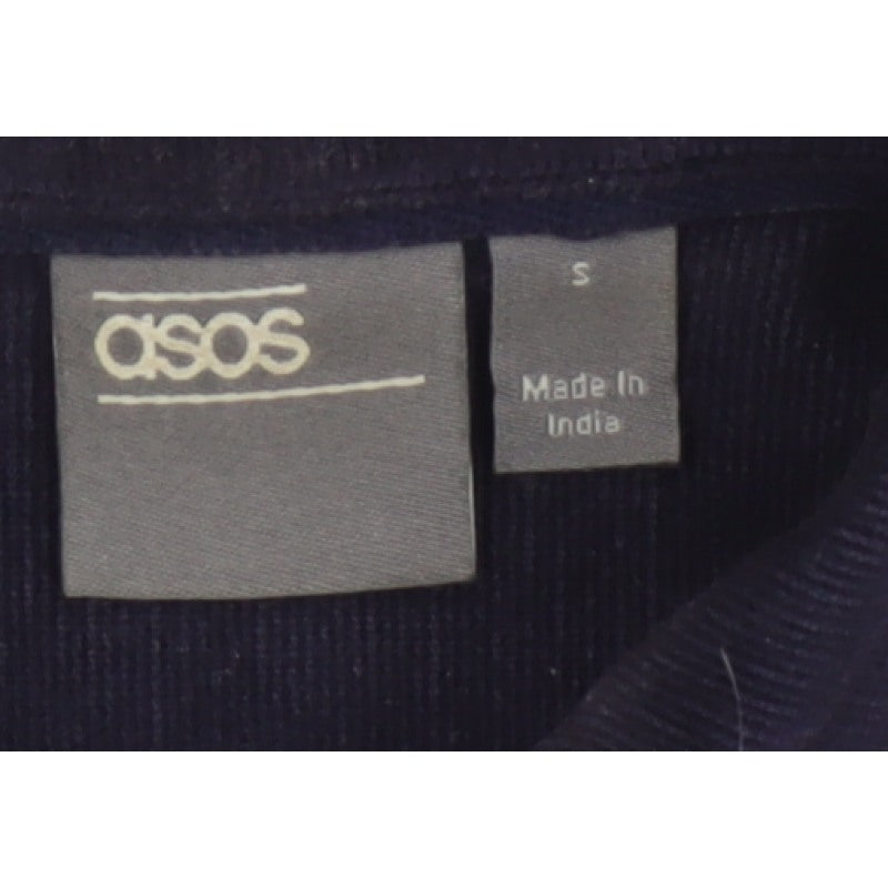 ASOS Men’s Navy Blue S Corduroy Button-Down Long Sleeve Shirt