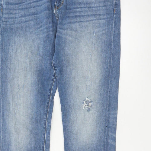 every.day.counts Men's Blue 29 Straight Distressed Stretch Jeans