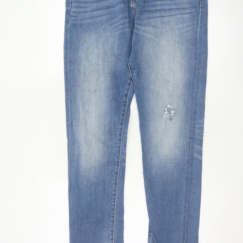 every.day.counts Men's Blue 29 Straight Distressed Stretch Jeans