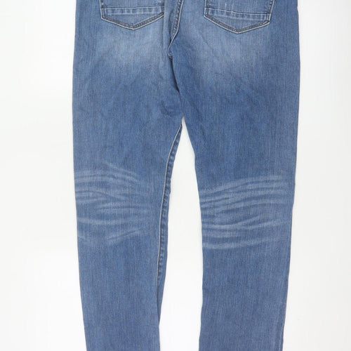 every.day.counts Men's Blue 29 Straight Distressed Stretch Jeans