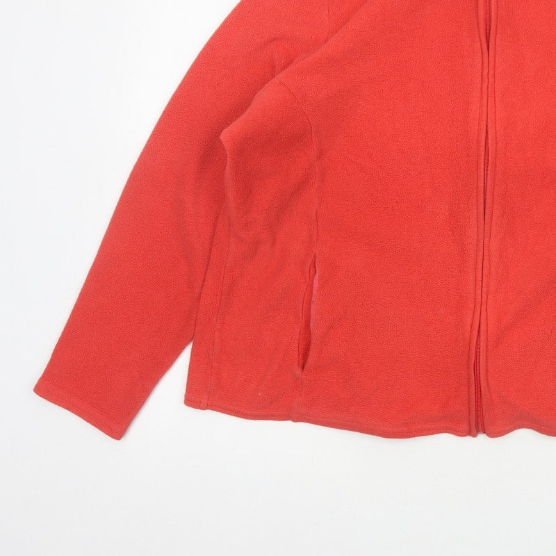 Marks & Spencer Women’s Red UK 20 Fleece Full Zip Basic Jacket