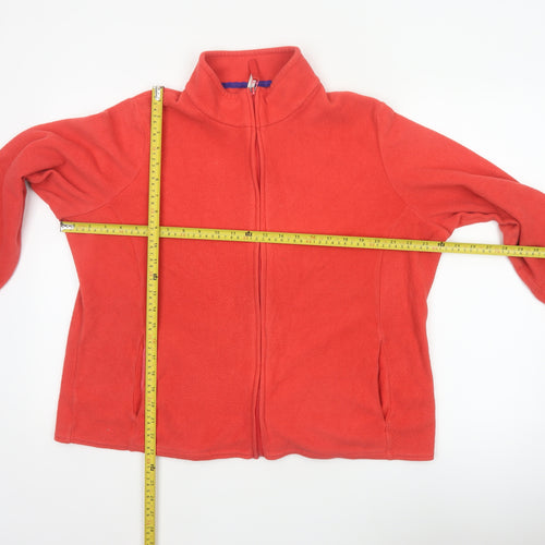 Marks & Spencer Women’s Red UK 20 Fleece Full Zip Basic Jacket