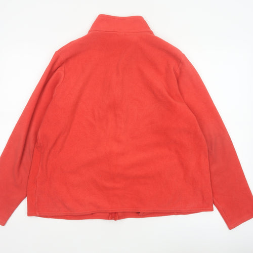 Marks & Spencer Women’s Red UK 20 Fleece Full Zip Basic Jacket