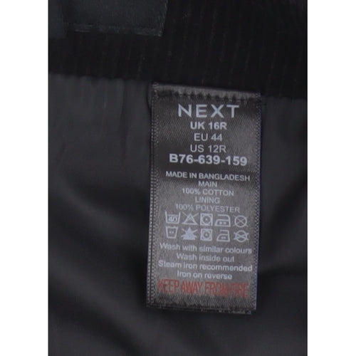 Next Women Black UK 16 Corduroy Pencil Mini Skirt Lined