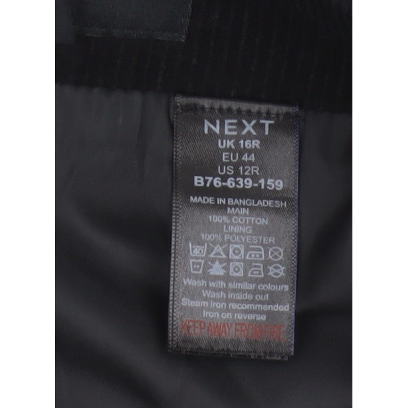Next Women Black UK 16 Corduroy Pencil Mini Skirt Lined
