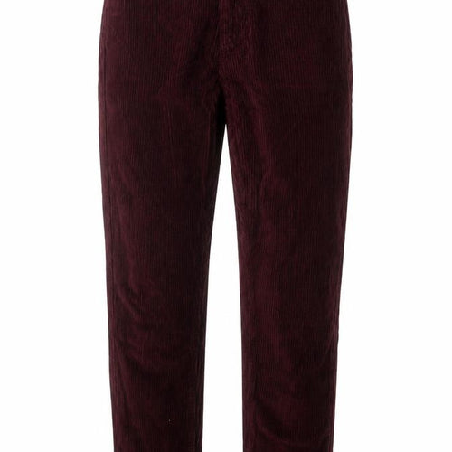 Topshop Women Red Corduroy Mom Trousers W26 L30 UK 8 Tapered